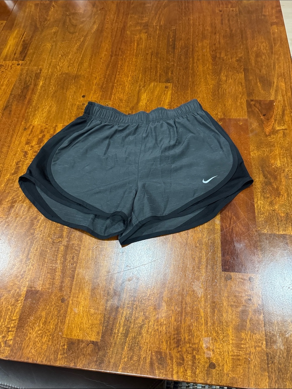 Nike Women’s Black & Charcoal Dry Fit Athletic Shorts